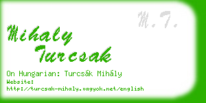 mihaly turcsak business card